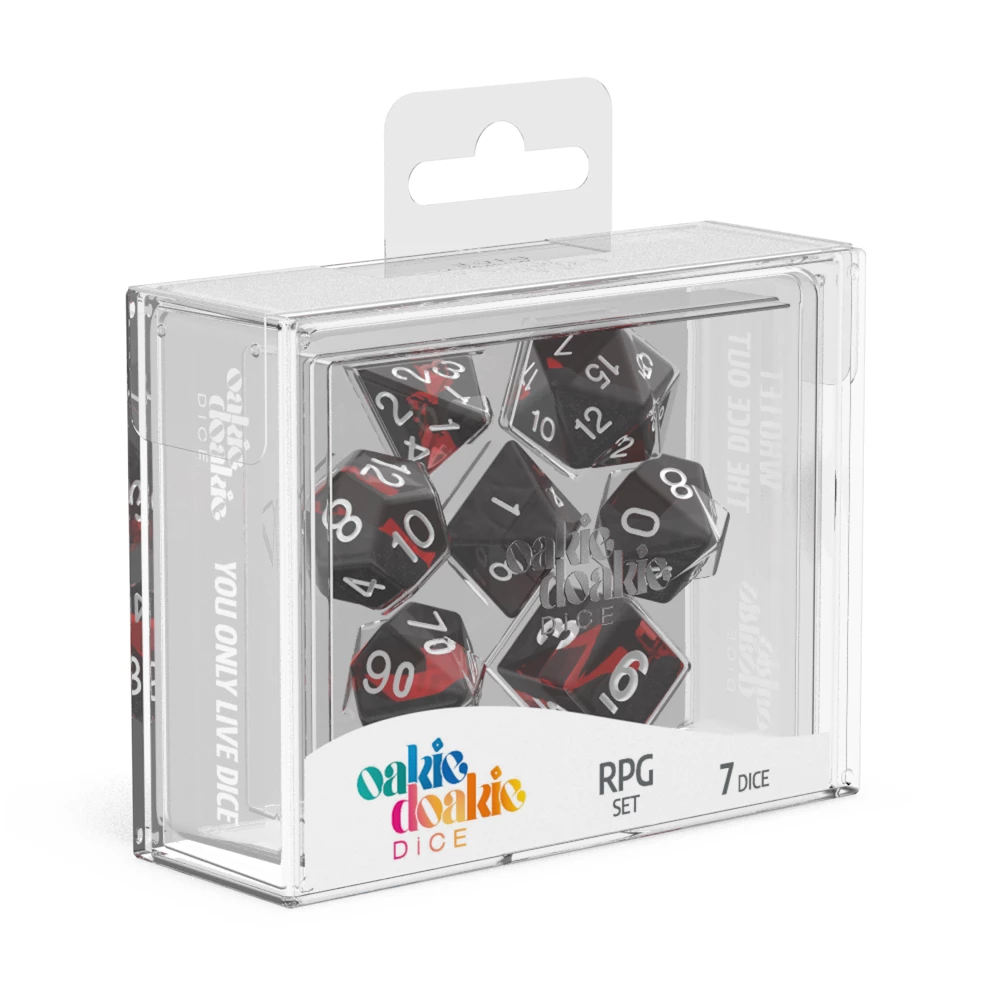 Ozzie Collectables Oakie Doakie Dice RPG Set Enclave - Ruby (7) 1 Ozzie Collectables Oakie Doakie Dice RPG Set Enclave - Ruby (7)