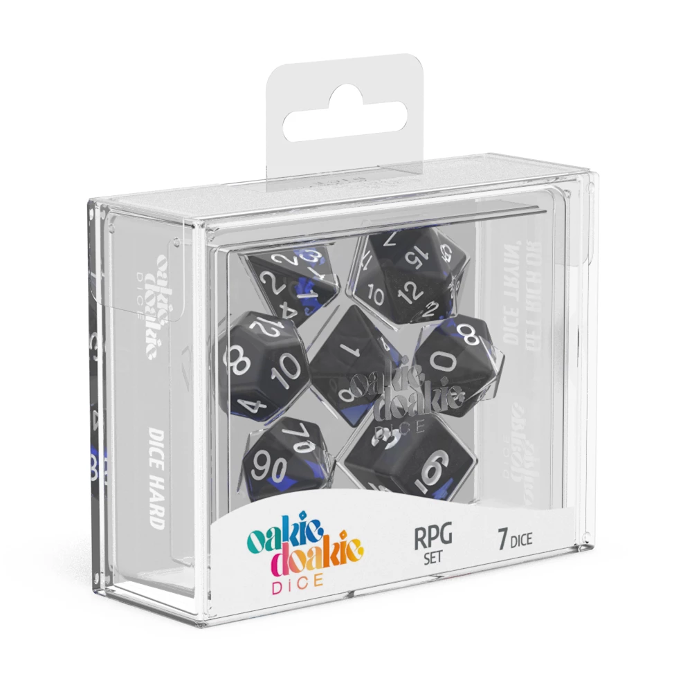 Ozzie Collectables Oakie Doakie Dice RPG Set Enclave - Sapphire (7) 1 Ozzie Collectables Oakie Doakie Dice RPG Set Enclave - Sapphire (7)