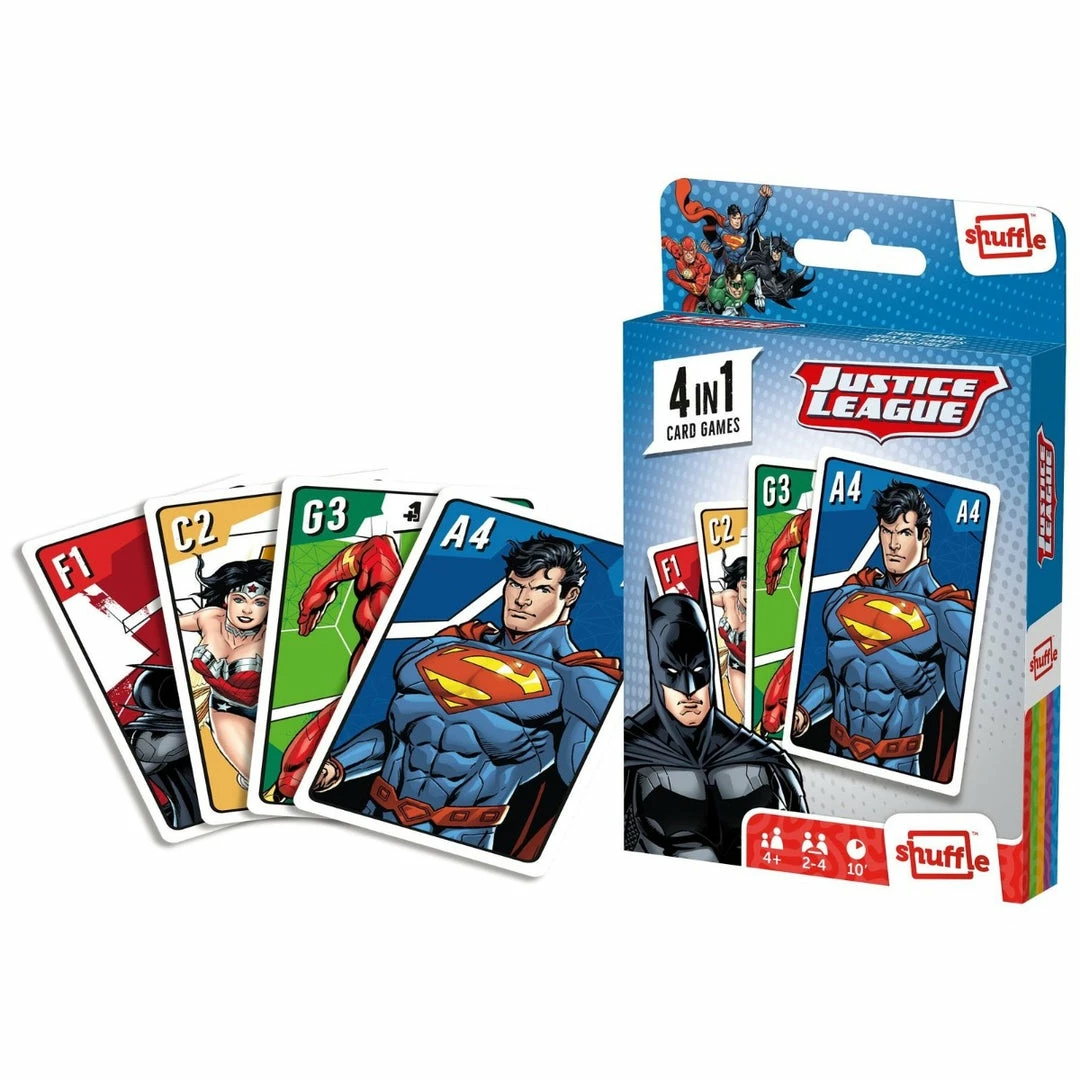 All Board Games Shuffle 4 In 1 Justice League 1 All Board Games Shuffle 4 In 1 Justice League