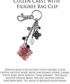 NECA Bags & Wallets The Twilight Saga: Eclipse - KeyRing/Bag Clip Cullen Crest With Filigr