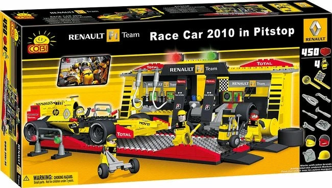 Cobi Construction Sets Renault - 450 Piece F1 Car & Pitstop Construction Set 1 Cobi Construction Sets Renault - 450 Piece F1 Car & Pitstop Construction Set