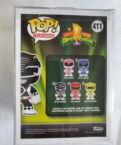 Funko POP! Vinyls Power Rangers - Black Ranger (Morphing) #411 Signed POP! Vinyl