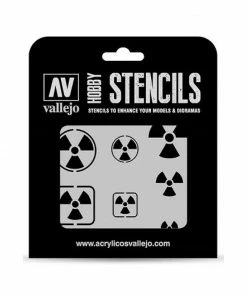 Ozzie Collectables Vallejo Stencils - Sci-Fi & Fantasy - Radioactivity Signs All Board Games