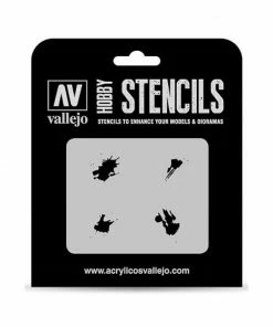 Ozzie Collectables Vallejo Stencils - Texture Effects - Petrol Spills