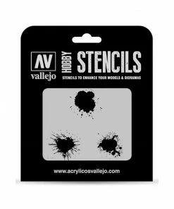 Ozzie Collectables Vallejo Stencils - Texture Effects - Paint Stains