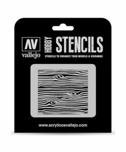 Ozzie Collectables Vallejo Stencils - Texture Effects - Wood Texture Num. 2