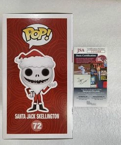 Funko The Nightmare Before Christmas - Santa Jack Skellington #72 Signed Pop! Vinyl POP! Vinyls
