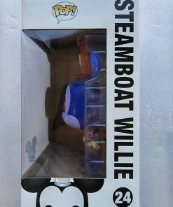 Funko Steamboat Willie (Blue And Red - Redux) 9" Inch POP! Vinyl D23 Limited Edition 250Pcs Grails, Rares And Hard To Find 13 Funko Steamboat Willie (Blue And Red - Redux) 9