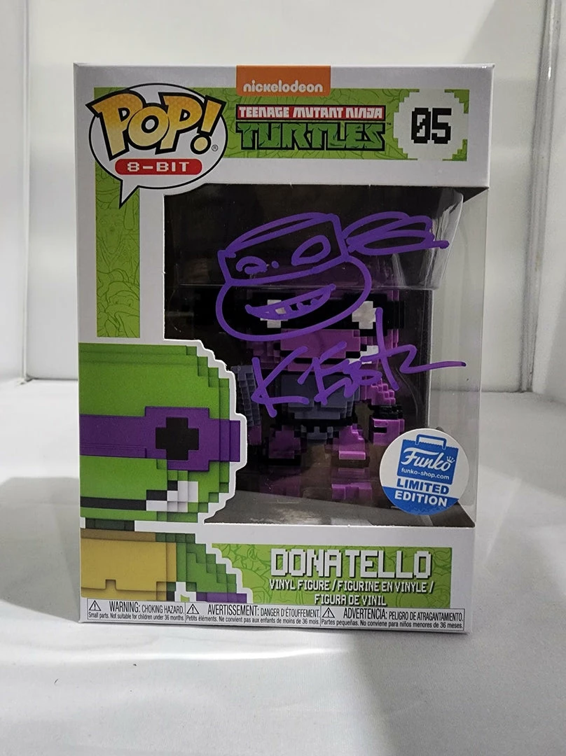 Teenage Mutant Ninja Turtle 8-Bits - Donatello Funko Shop Stickered #05 Signed Pop! Vinyls 1 Teenage Mutant Ninja Turtle 8-Bits - Donatello Funko Shop Stickered #05 Signed Pop! Vinyls