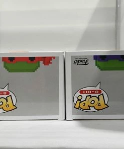 Teenage Mutant Ninja Turtle 8-Bit Funko Shop Stickered Signed Bundle - 4 Signed Pop! Vinyls 21 Teenage Mutant Ninja Turtle 8-Bit Funko Shop Stickered Signed Bundle - 4 Signed Pop! Vinyls