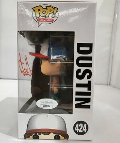 Funko POP! Vinyls Stranger Things - Dustin Brown Jacket #424 Signed Pop! Vinyl 10 Funko POP! Vinyls Stranger Things - Dustin Brown Jacket #424 Signed Pop! Vinyl