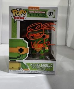 Funko Teenage Mutant Ninja Turtle 8-Bits - Michelangelo #07 Signed Pop! Vinyl
