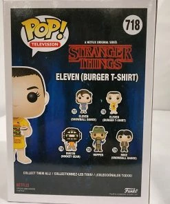 Funko POP! Vinyls Stranger Things - Eleven (Burger T-Shirt) #718 Signed POP! Vinyl 10 Funko POP! Vinyls Stranger Things - Eleven (Burger T-Shirt) #718 Signed POP! Vinyl