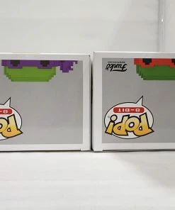 Funko Teenage Mutant Ninja Turtle 8-Bit Signed Bundle - 4 Signed Pop! Vinyls