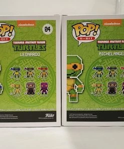 Funko Teenage Mutant Ninja Turtle 8-Bit Signed Bundle - 4 Signed Pop! Vinyls