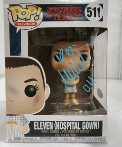 Funko POP! Vinyls Stranger Things - Eleven (Hospital Gown) #511 Signed POP! Vinyl