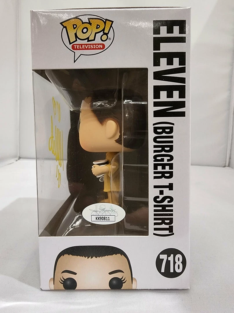 Funko POP! Vinyls Stranger Things - Eleven (Burger T-Shirt) #718 Signed POP! Vinyl 2 Funko POP! Vinyls Stranger Things - Eleven (Burger T-Shirt) #718 Signed POP! Vinyl