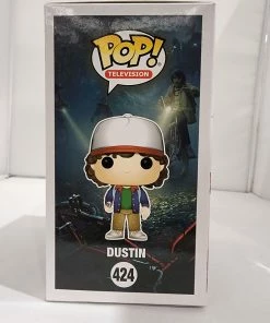 Funko POP! Vinyls Stranger Things - Dustin Brown Jacket #424 Signed Pop! Vinyl