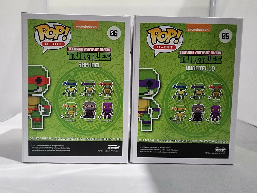 Teenage Mutant Ninja Turtle 8-Bit Funko Shop Stickered Signed Bundle - 4 Signed Pop! Vinyls 11 Teenage Mutant Ninja Turtle 8-Bit Funko Shop Stickered Signed Bundle - 4 Signed Pop! Vinyls