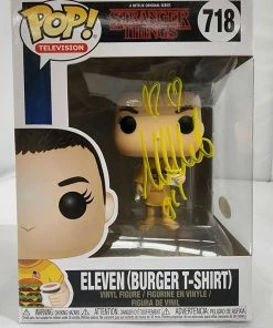 Funko POP! Vinyls Stranger Things - Eleven (Burger T-Shirt) #718 Signed POP! Vinyl