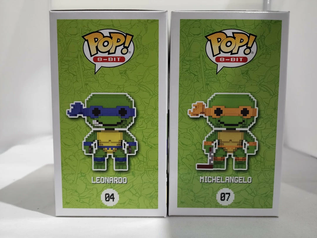 Teenage Mutant Ninja Turtle 8-Bit Funko Shop Stickered Signed Bundle - 4 Signed Pop! Vinyls 5 Teenage Mutant Ninja Turtle 8-Bit Funko Shop Stickered Signed Bundle - 4 Signed Pop! Vinyls