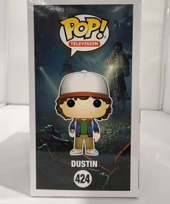 Funko Stranger Things - Dustin Blue Jacket #424 Signed Pop! Vinyl 10 Funko Stranger Things - Dustin Blue Jacket #424 Signed Pop! Vinyl