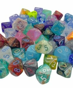 Ozzie Collectables CHX 29210 Signature Bag Of 50 Assorted Polyhedral D10 Bags & Wallets