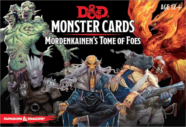 D&D Spellbook Cards Mordenkainens Tome Of Foes Deck Dungeons & Dragons 1 D&D Spellbook Cards Mordenkainens Tome Of Foes Deck Dungeons & Dragons