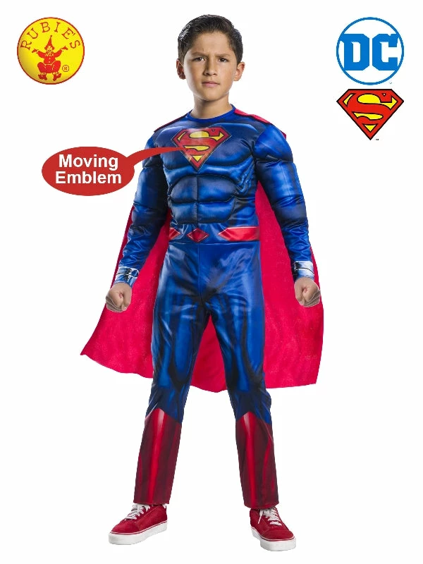 Rubies Deerfield Superman Deluxe Costume With Lenticular, Child 1 Rubies Deerfield Superman Deluxe Costume With Lenticular, Child