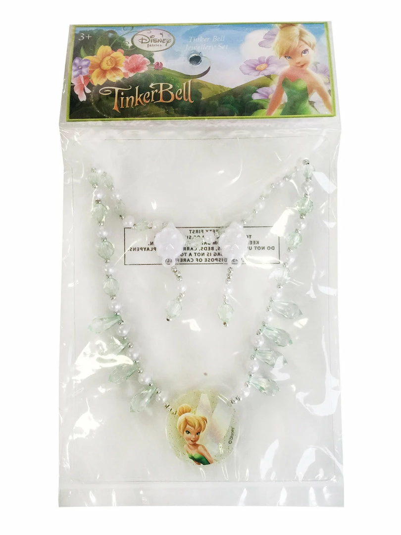 Rubies Deerfield Tinker Bell Jewellery Set Disney Fairies 2 Rubies Deerfield Tinker Bell Jewellery Set Disney Fairies
