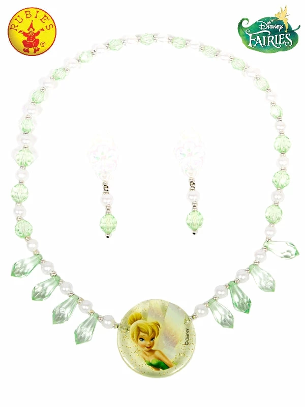 Rubies Deerfield Tinker Bell Jewellery Set Disney Fairies 1 Rubies Deerfield Tinker Bell Jewellery Set Disney Fairies