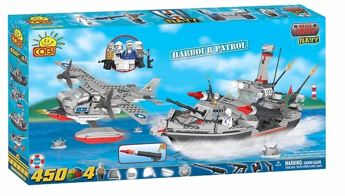 Cobi Small Army - 450 Piece Naval Harbour Patrol Construction Set 1 Cobi Small Army - 450 Piece Naval Harbour Patrol Construction Set