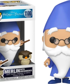 Funko Collections The Sword In The Stone - Merlin With Archimedes Pop! Vinyl