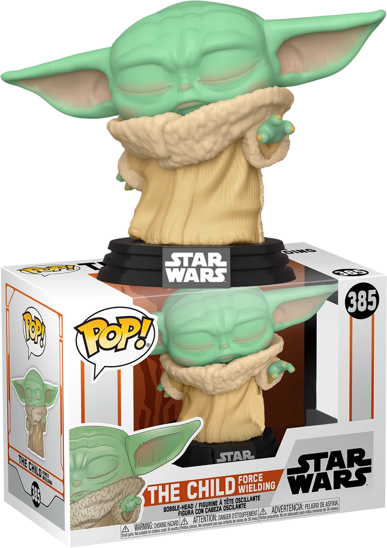 Funko POP! Vinyls Star Wars: The Mandalorian - The Child Force Wielding US Exclusive Pop! Vinyl 1 Funko POP! Vinyls Star Wars: The Mandalorian - The Child Force Wielding US Exclusive Pop! Vinyl