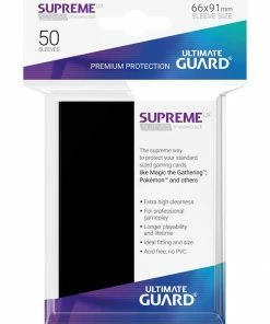 Ozzie Collectables All Board Games Ultimate Guard Supreme UX Sleeves Standard Size Black (50)