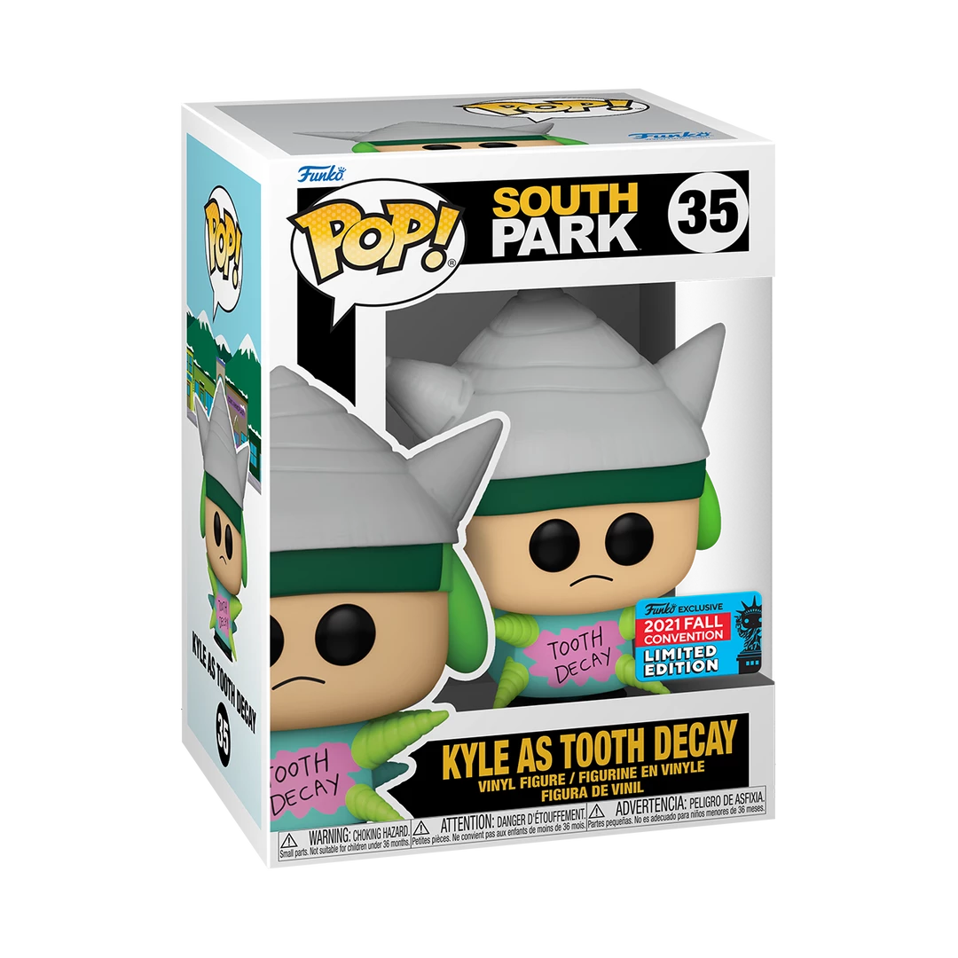 Funko South Park - Kyle As Tooth Decay Festival Of Fun Fall Convention 2021 Exclusive Pop! Vinyl 2 Funko South Park - Kyle As Tooth Decay Festival Of Fun Fall Convention 2021 Exclusive Pop! Vinyl