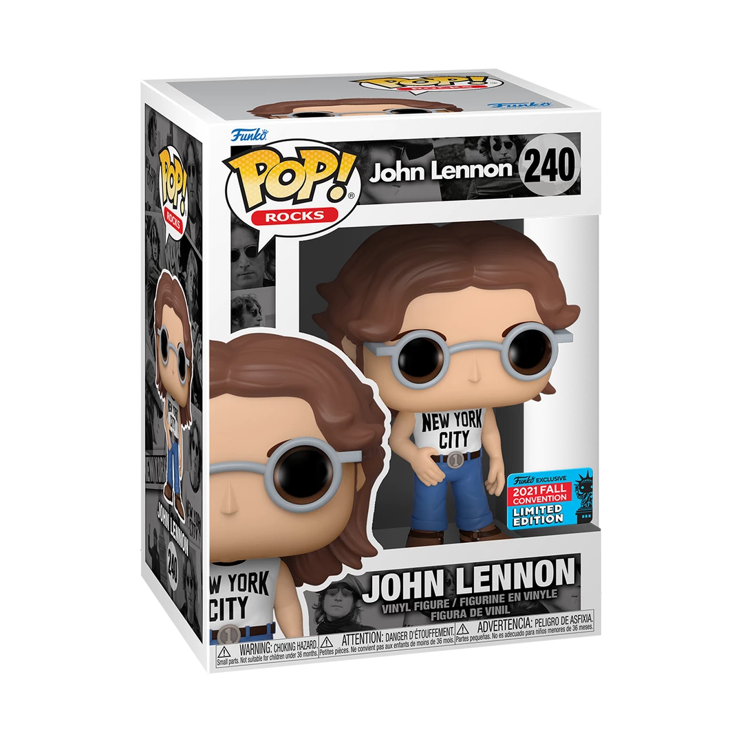 Funko John Lennon - John Lennon In NYCC T-Shirt Festival Of Fun Fall Convention 2021 Exclusive Pop! Vinyl POP! Vinyls 3 Funko John Lennon - John Lennon In NYCC T-Shirt Festival Of Fun Fall Convention 2021 Exclusive Pop! Vinyl POP! Vinyls