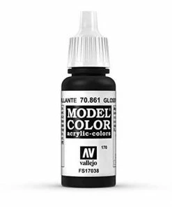 Ozzie Collectables Vallejo Model Colour - Glossy Black 17 Ml