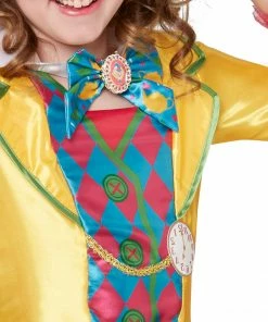 Rubies Deerfield Bags & Wallets Mad Hatter Girls Deluxe Costume (Large Polybag), Teen