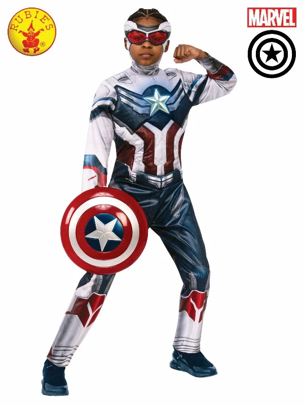 Rubies Deerfield Captain America Dlx Falcon & Winter Soldier Costume, Child 1 Rubies Deerfield Captain America Dlx Falcon & Winter Soldier Costume, Child