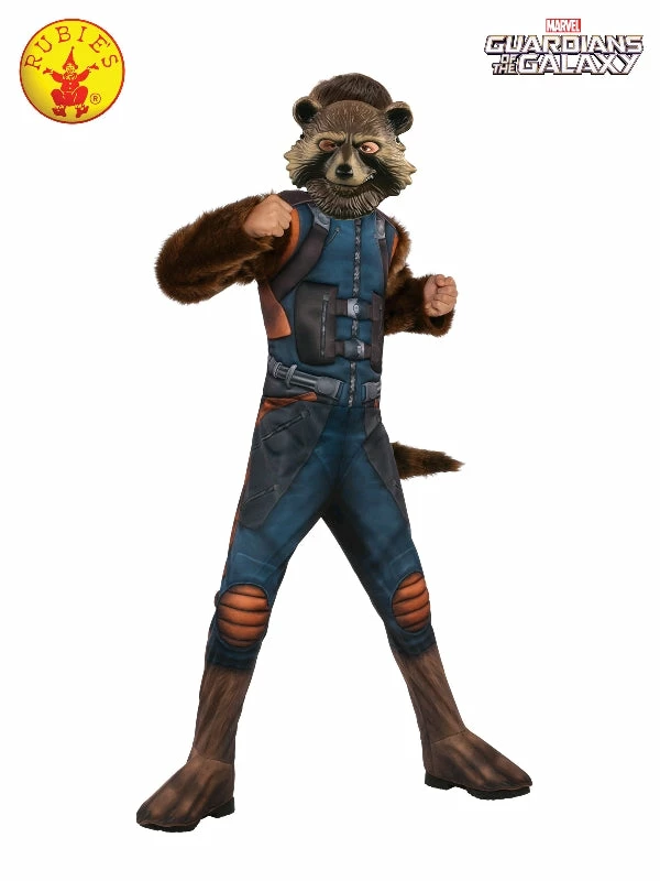 Rubies Deerfield Rocket Raccoon Deluxe Costume, Child 1 Rubies Deerfield Rocket Raccoon Deluxe Costume, Child