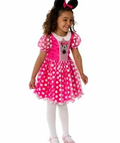 Rubies Deerfield Disney Junior Minnie Mouse Pink Deluxe Costume, Child