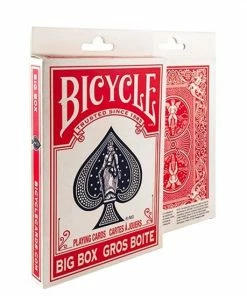 Ozzie Collectables Bicycle Big Box Playing Cards Red