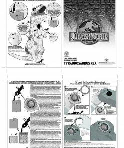 Rubies Deerfield T-Rex Inflatable Costume, Teens Jurassic World