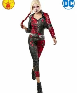 Rubies Deerfield Harley Quinn Jumpsuit Costume, Adult