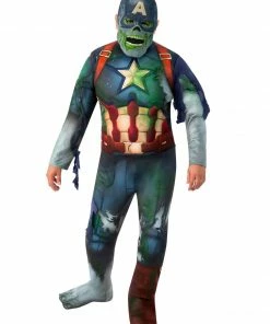 Rubies Deerfield Captain America Zombie Deluxe Costume, Teen