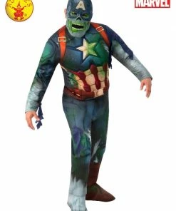 Rubies Deerfield Captain America Zombie Deluxe Costume, Teen