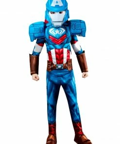 Rubies Deerfield Captain America Mechstrike Deluxe Costume, Child