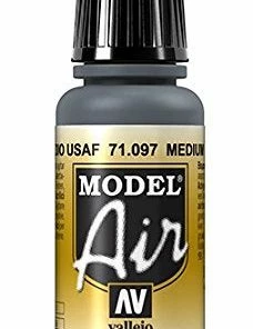 Ozzie Collectables Vallejo Model Air - Medium Gunship Gray 17 Ml All Board Games