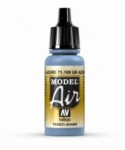 Ozzie Collectables Vallejo Model Air - UK Azure Blue 17 Ml All Board Games